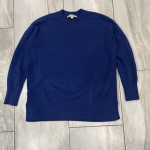 Loft Sweater, Medium, Royal Blue Cotton Blend Machine Washable Very Soft